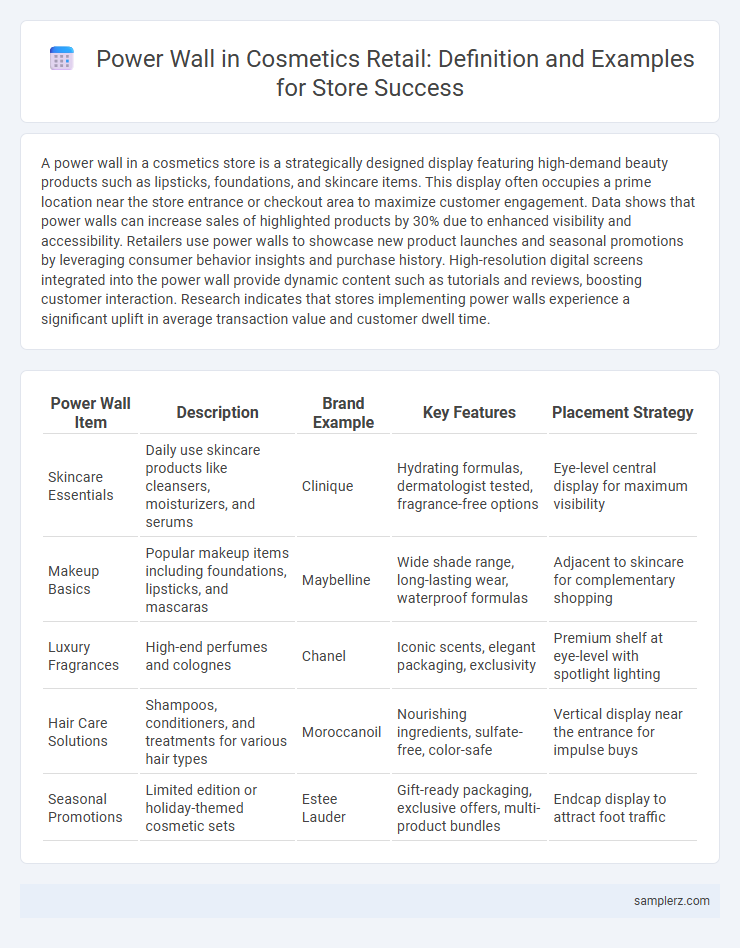 Power Wall in Cosmetics Retail: Definition and Examples for Store Success