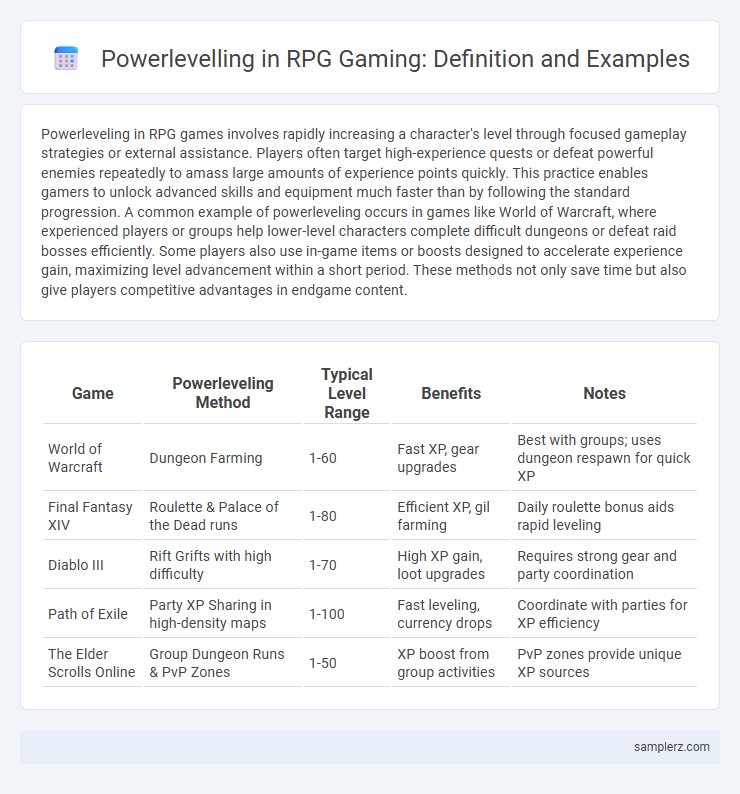 Powerlevelling in RPG Gaming: Definition and Examples