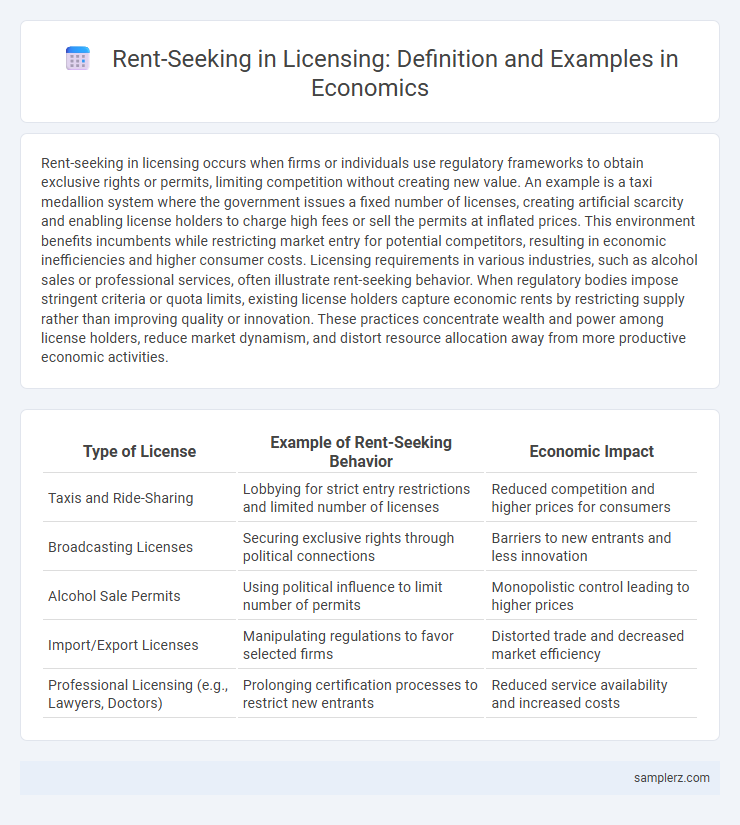 Rent-Seeking in Licensing: Definition and Examples in Economics