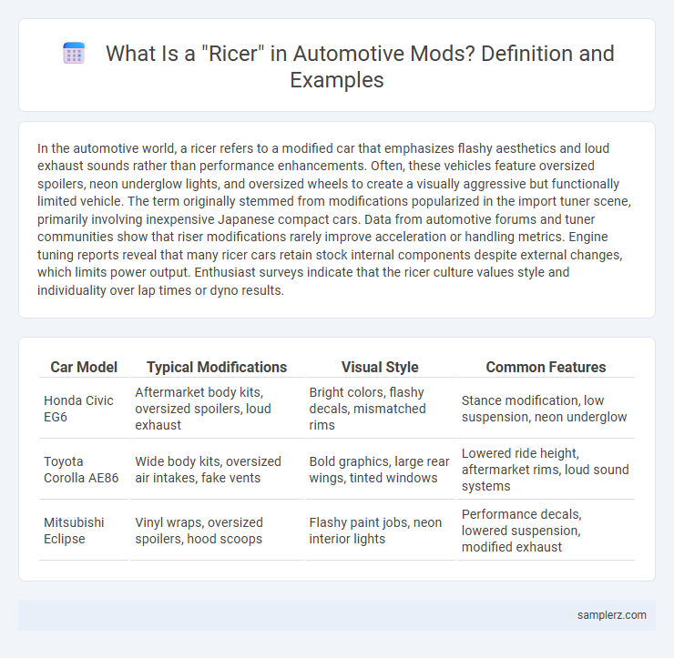 What Is a Ricer in Automotive Mods? Definition and Examples