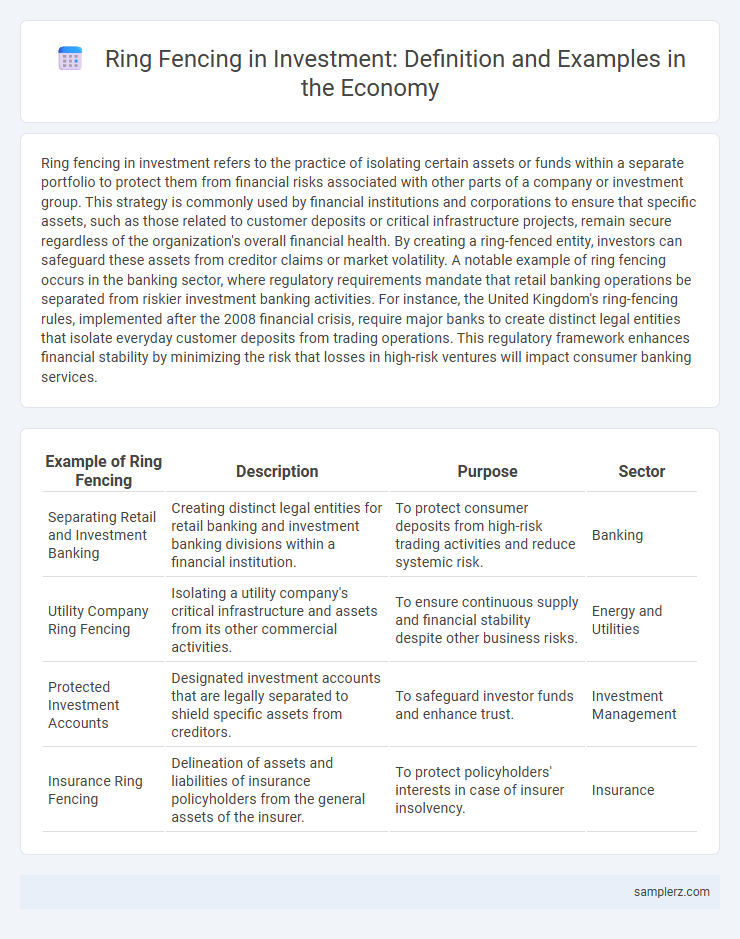 Ring Fencing in Investment: Definition and Examples in the Economy