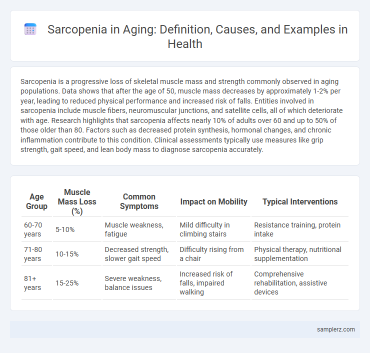 Sarcopenia in Aging: Definition, Causes, and Examples in Health