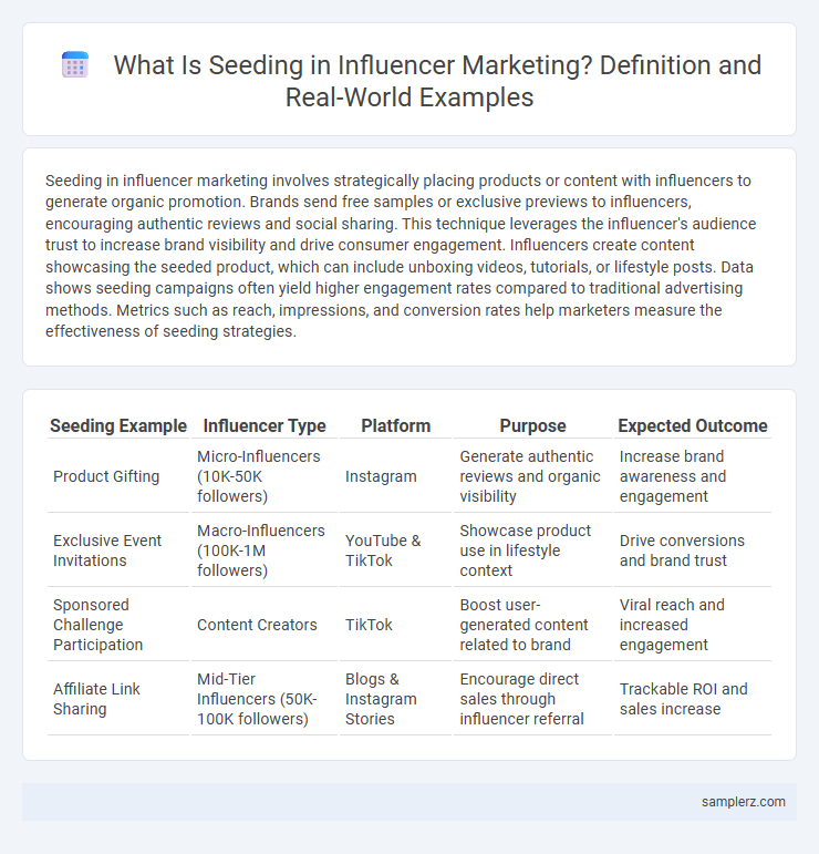 What Is Seeding in Influencer Marketing? Definition and Real-World Examples