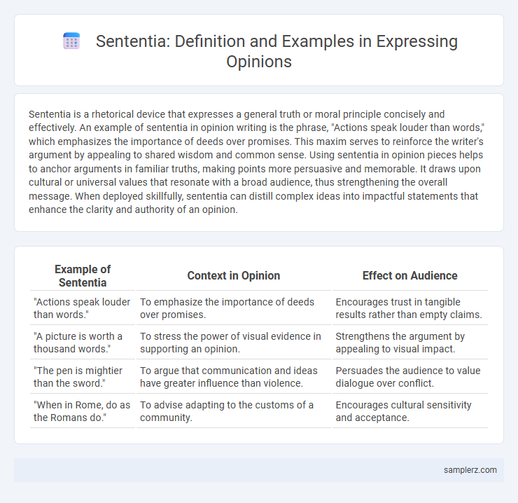 Sententia: Definition and Examples in Expressing Opinions