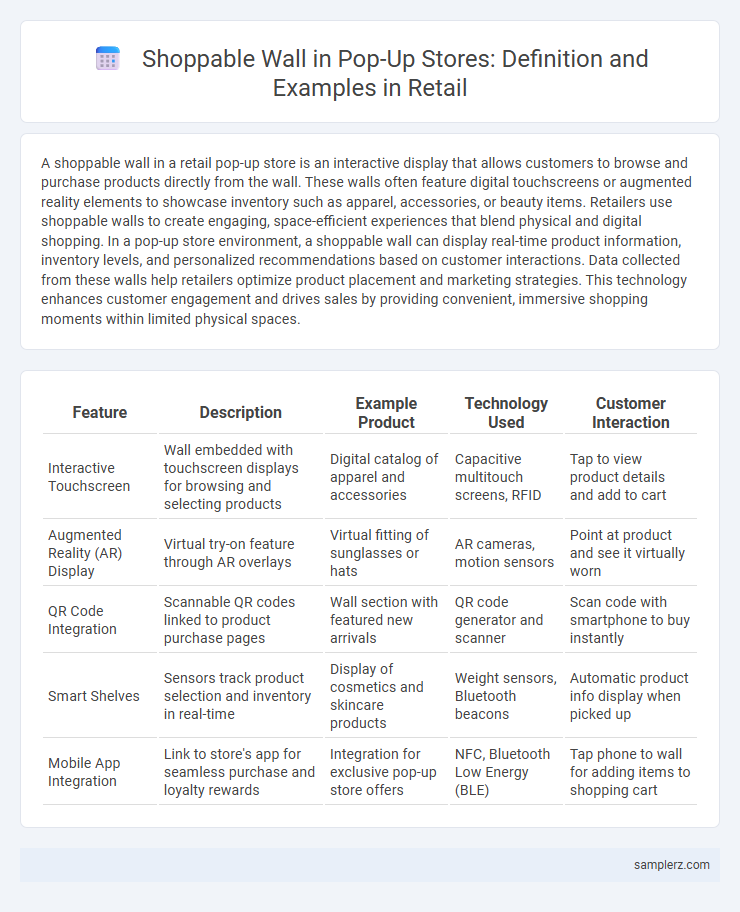 Shoppable Wall in Pop-Up Stores: Definition and Examples in Retail