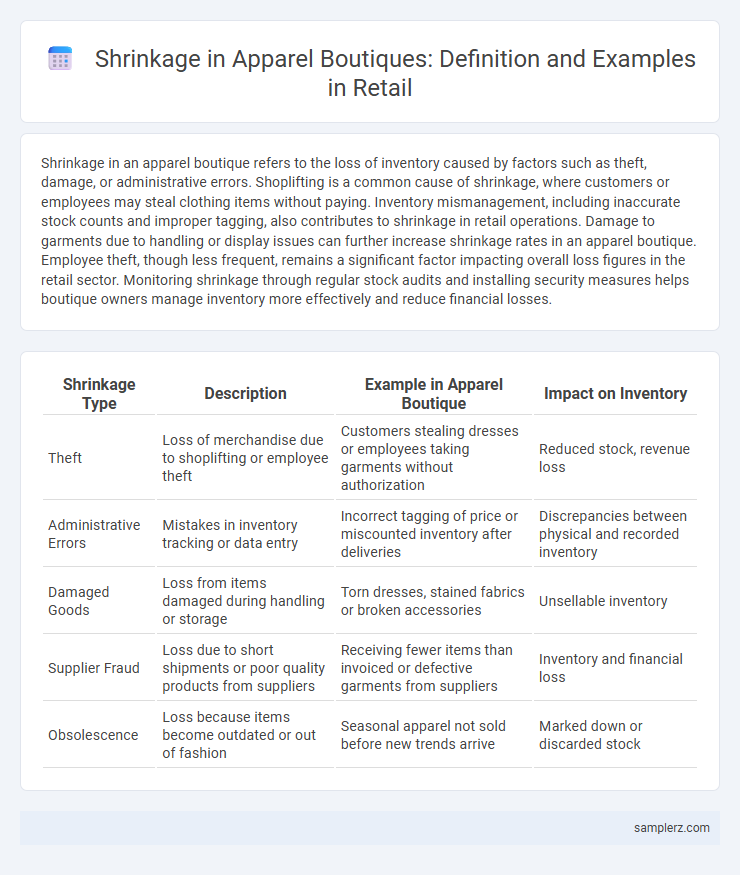 Shrinkage in Apparel Boutiques: Definition and Examples in Retail