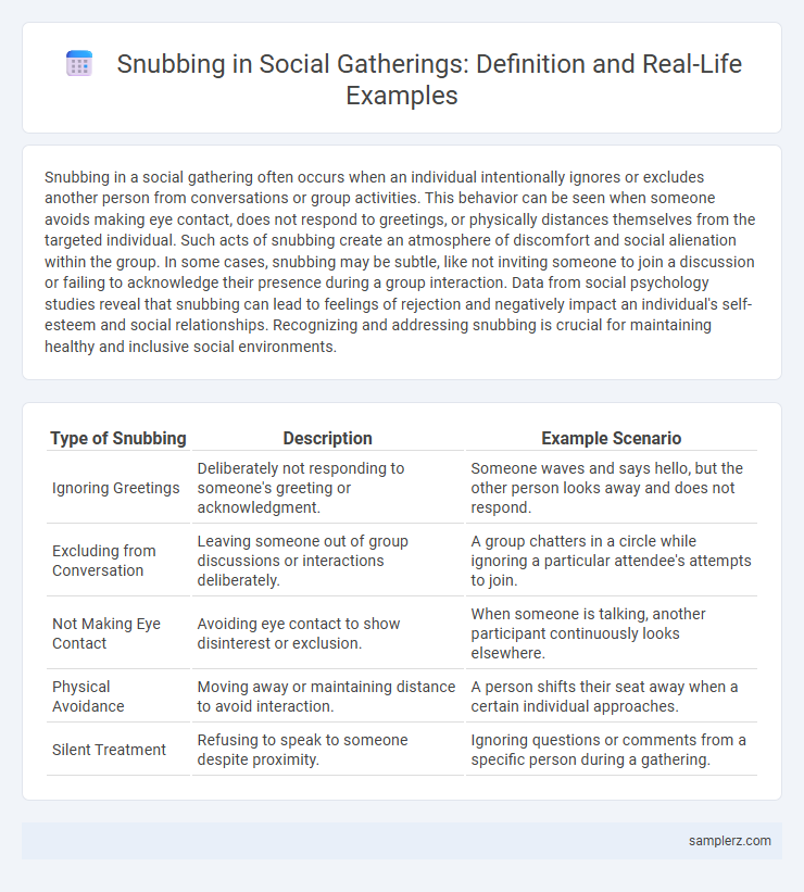 Snubbing in Social Gatherings: Definition and Real-Life Examples