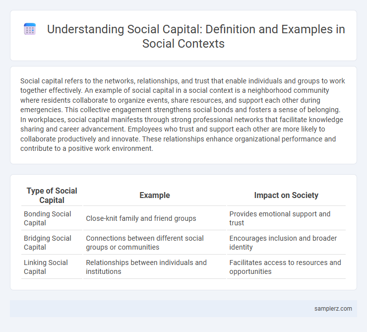 Understanding Social Capital: Definition and Examples in Social Contexts