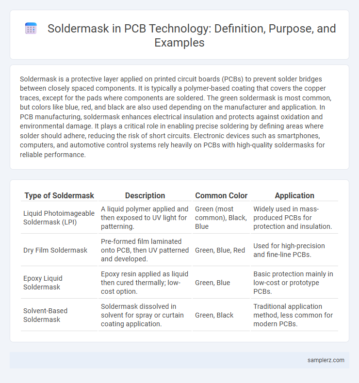 Soldermask in PCB Technology: Definition, Purpose, and Examples