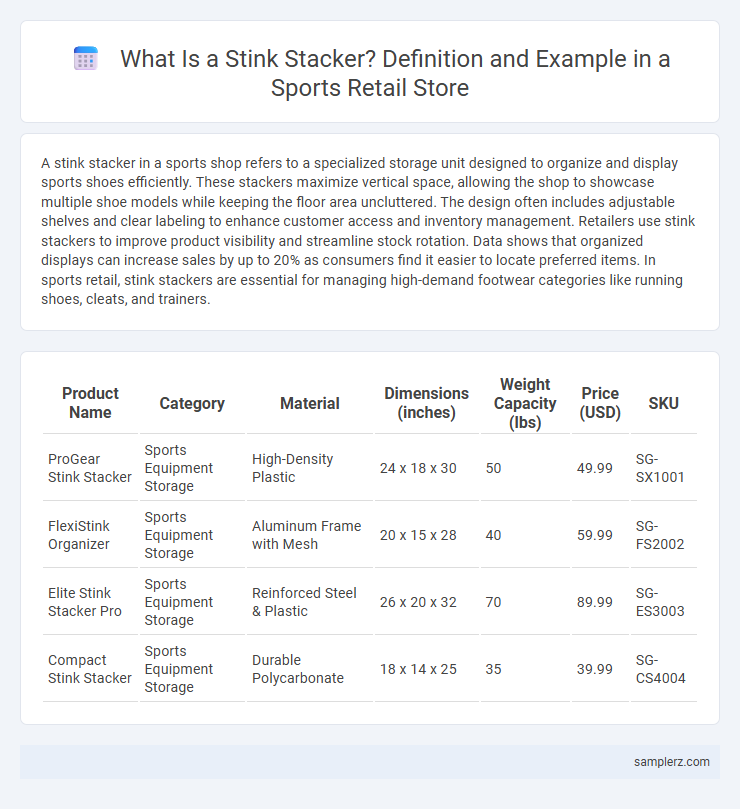 What Is a Stink Stacker? Definition and Example in a Sports Retail Store