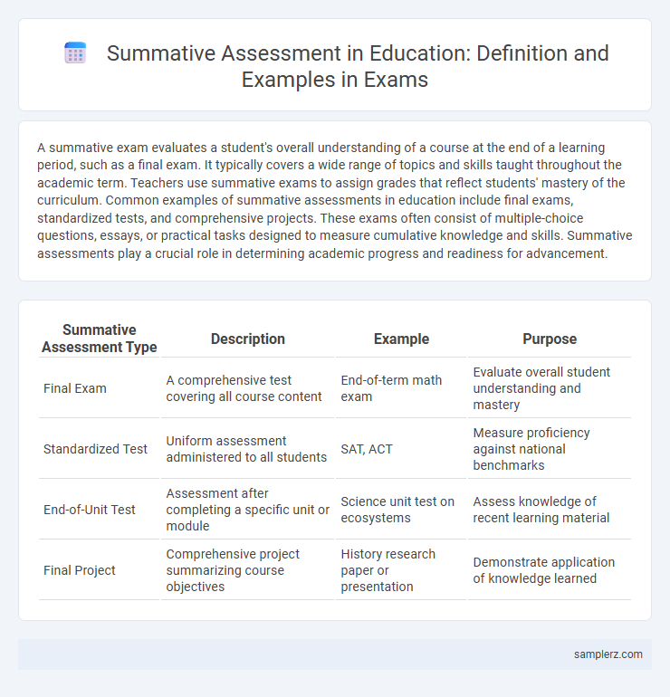 Summative Assessment in Education: Definition and Examples in Exams