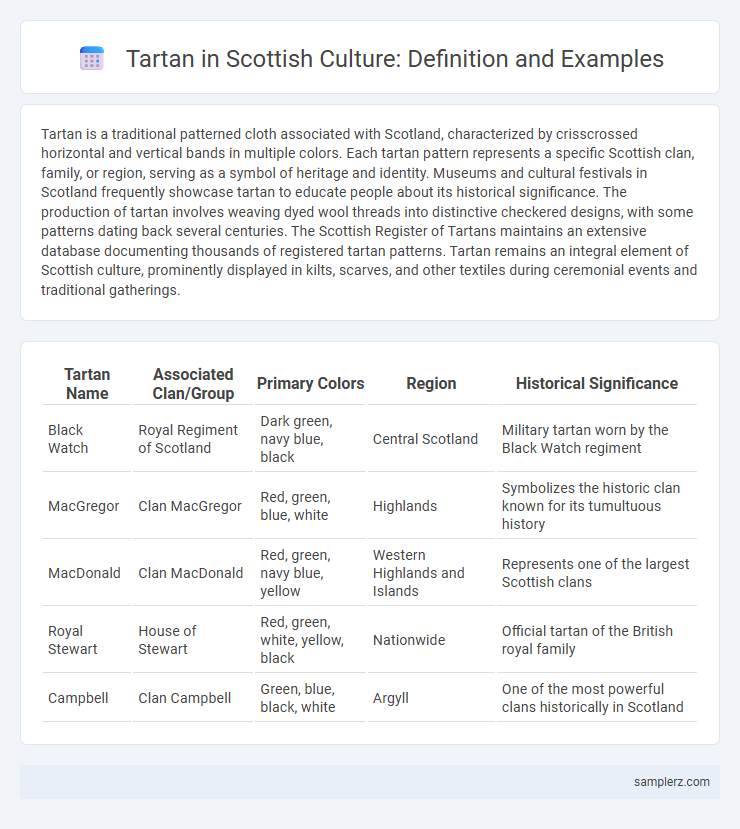 Tartan in Scottish Culture: Definition and Examples
