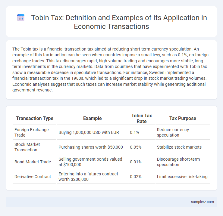 Tobin Tax: Definition and Examples of Its Application in Economic Transactions