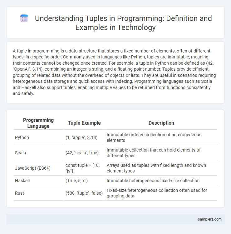 Understanding Tuples in Programming: Definition and Examples in Technology