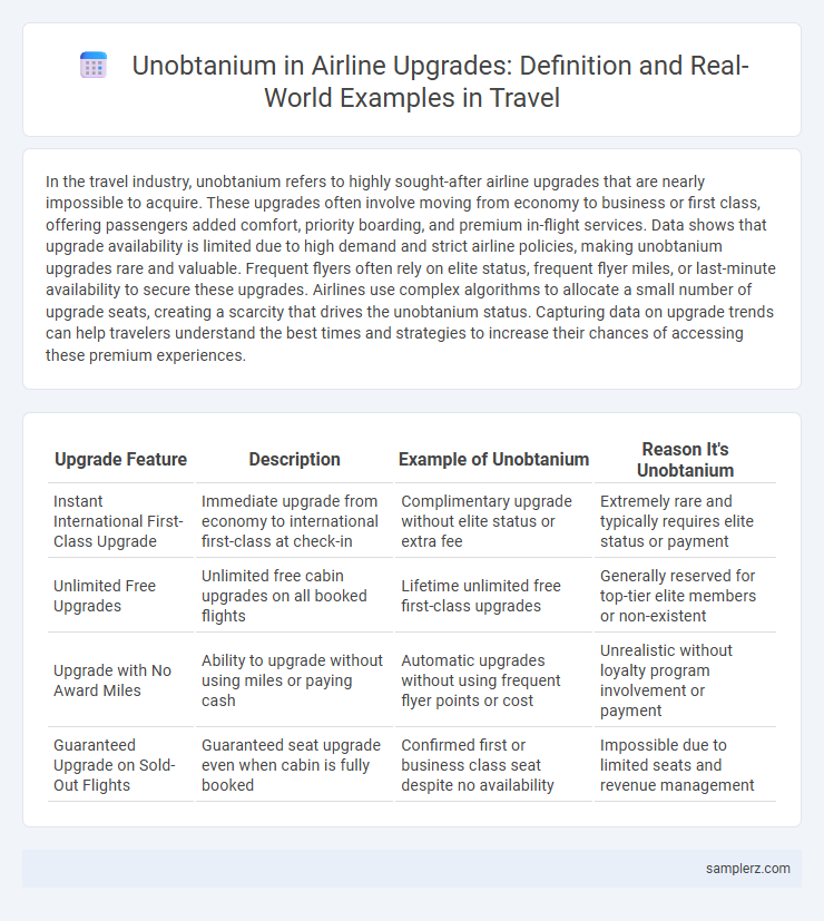 Unobtanium in Airline Upgrades: Definition and Real-World Examples in Travel