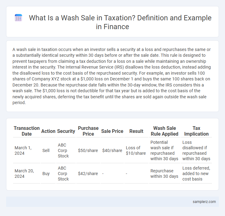 What Is a Wash Sale in Taxation? Definition and Example in Finance