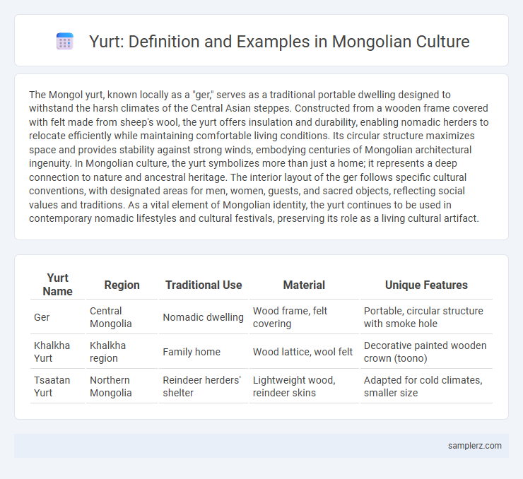Yurt: Definition and Examples in Mongolian Culture