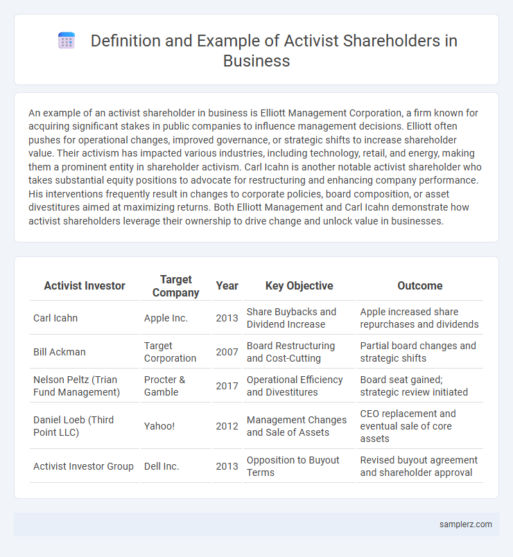Definition and Example of Activist Shareholders in Business