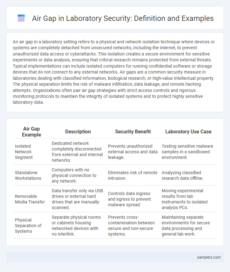 Air Gap in Laboratory Security: Definition and Examples