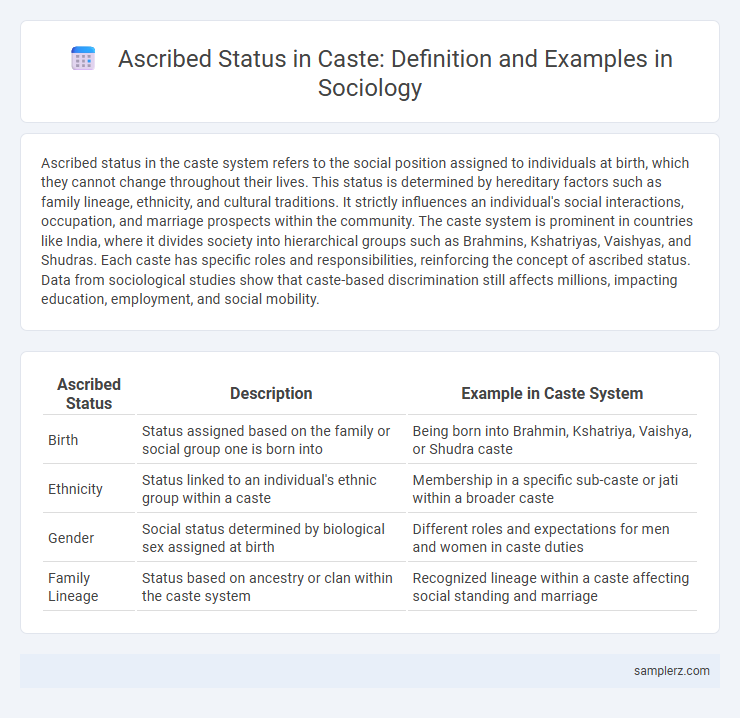 Ascribed Status in Caste: Definition and Examples in Sociology