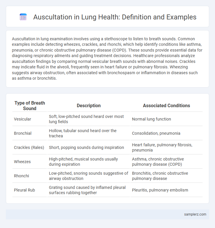Auscultation in Lung Health: Definition and Examples