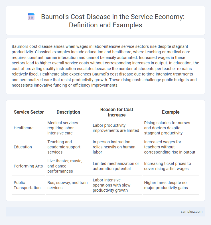 Baumol's Cost Disease in the Service Economy: Definition and Examples