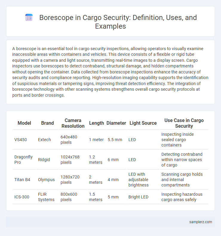 Borescope in Cargo Security: Definition, Uses, and Examples