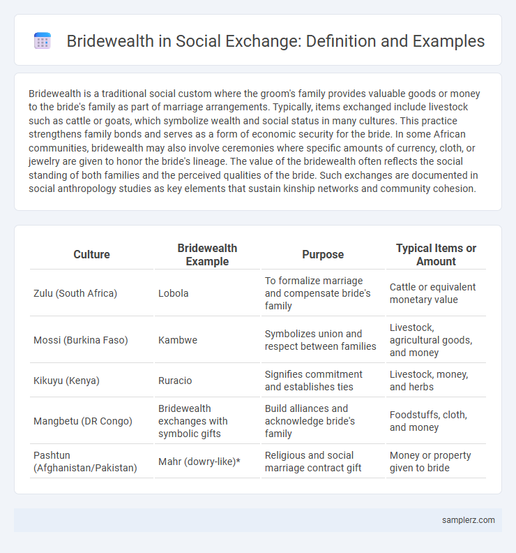 Bridewealth in Social Exchange: Definition and Examples