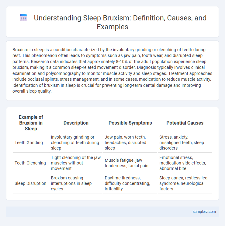 Understanding Sleep Bruxism: Definition, Causes, and Examples
