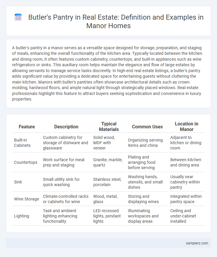 Butler's Pantry in Real Estate: Definition and Examples in Manor Homes