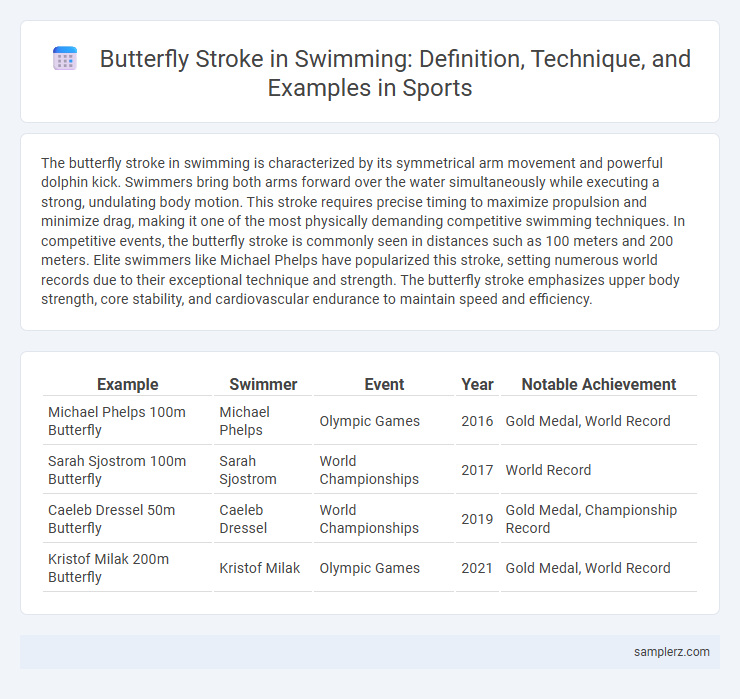Butterfly Stroke in Swimming: Definition, Technique, and Examples in Sports