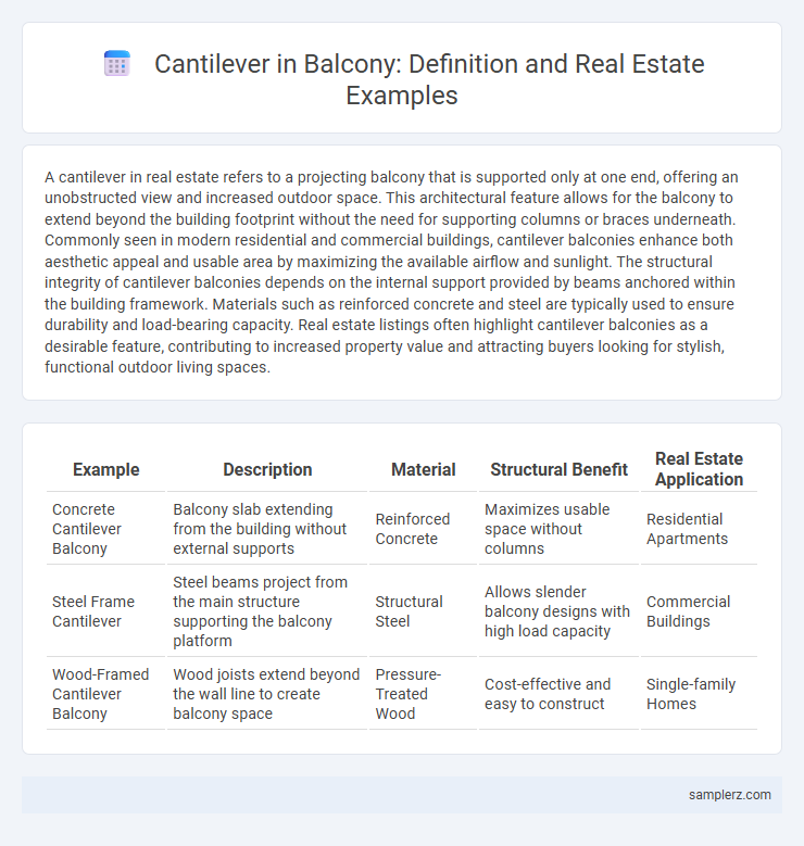 Cantilever in Balcony: Definition and Real Estate Examples