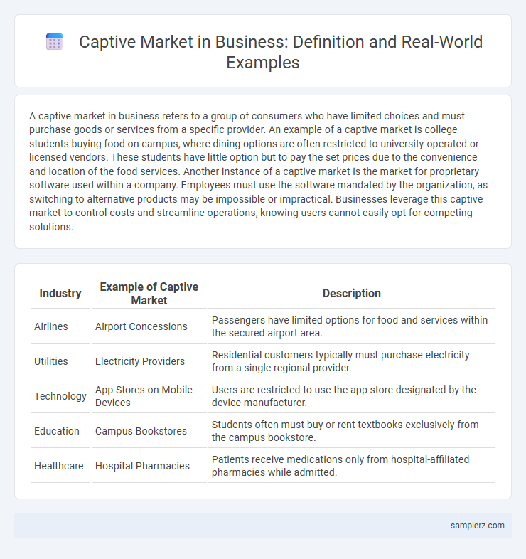 Captive Market in Business: Definition and Real-World Examples
