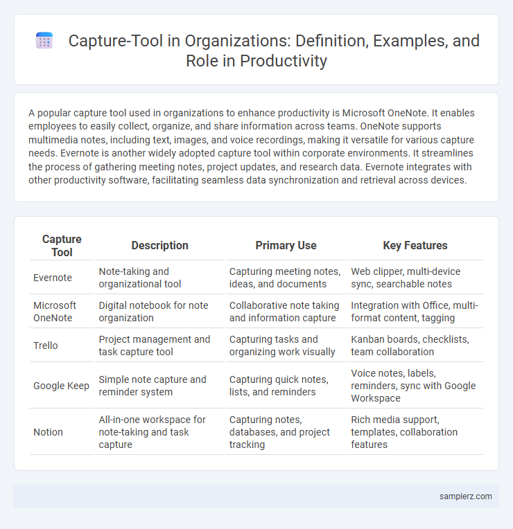 Capture-Tool in Organizations: Definition, Examples, and Role in Productivity