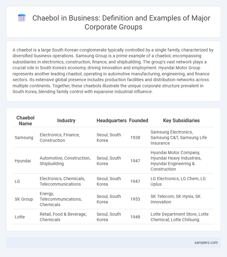 Chaebol in Business: Definition and Examples of Major Corporate Groups