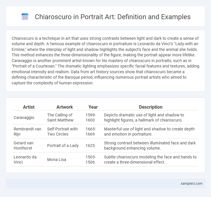 Chiaroscuro in Portrait Art: Definition and Examples
