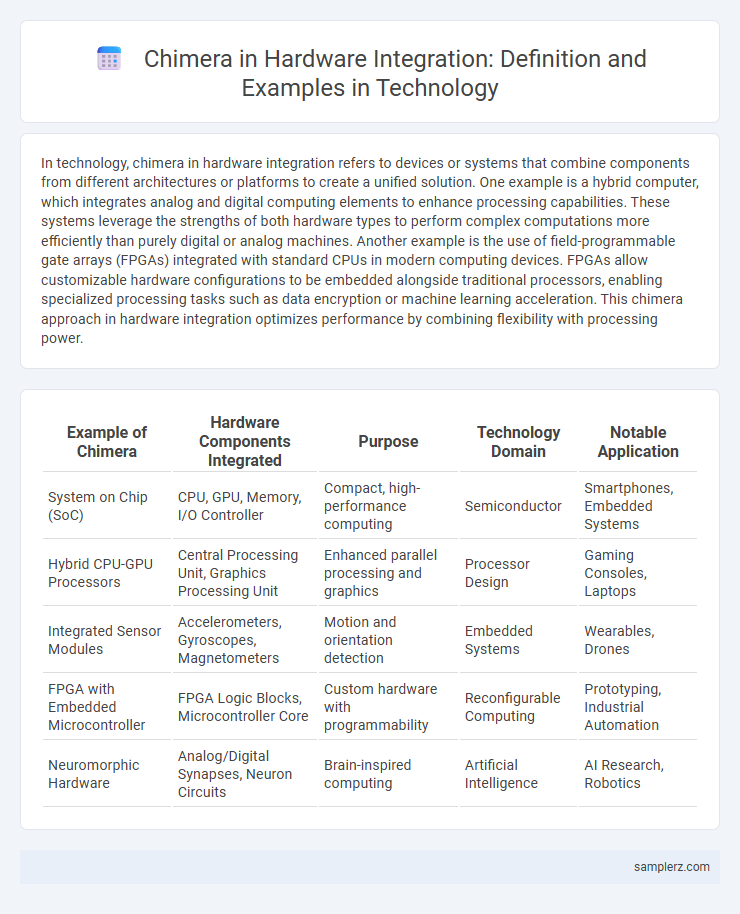 Chimera in Hardware Integration: Definition and Examples in Technology
