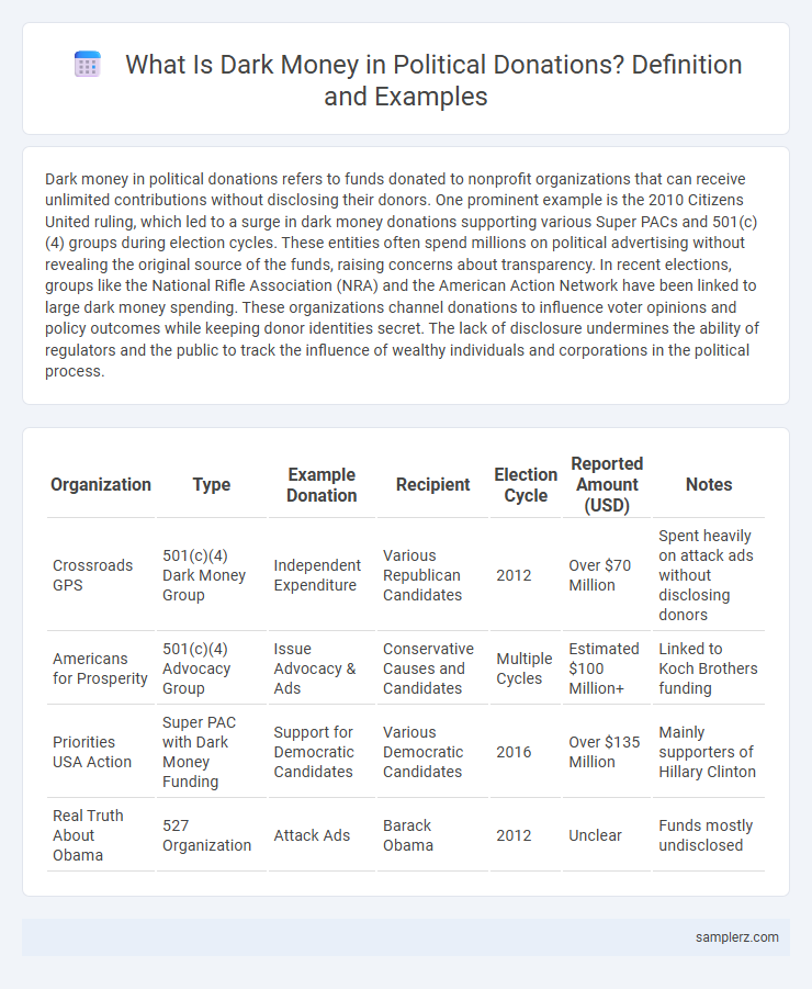 What Is Dark Money in Political Donations? Definition and Examples