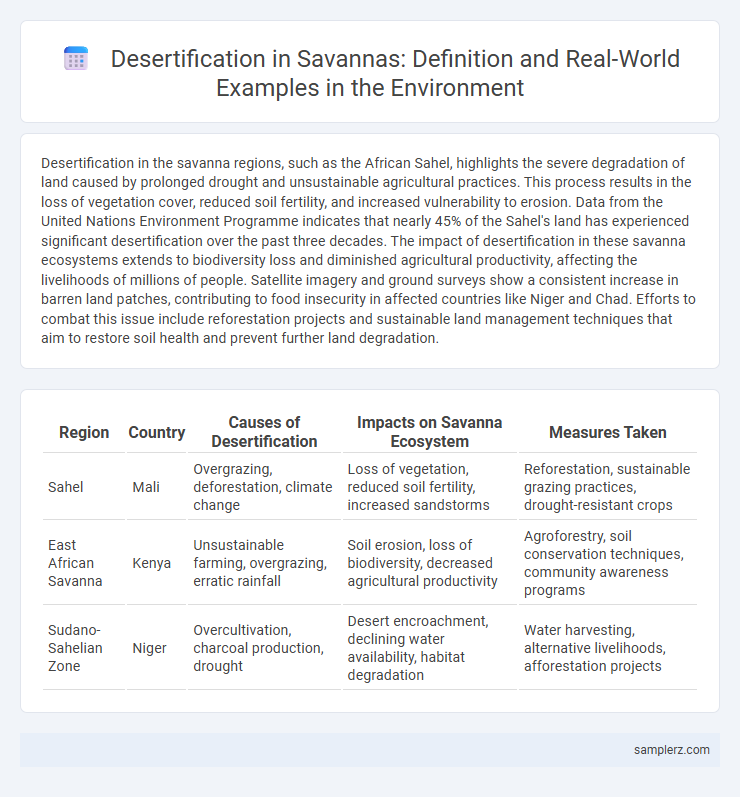 Desertification in Savannas: Definition and Real-World Examples in the Environment
