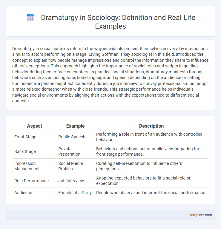 Dramaturgy in Sociology: Definition and Real-Life Examples