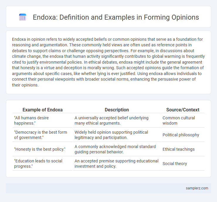 Endoxa: Definition and Examples in Forming Opinions