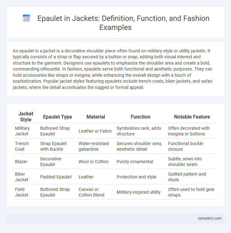 Epaulet in Jackets: Definition, Function, and Fashion Examples