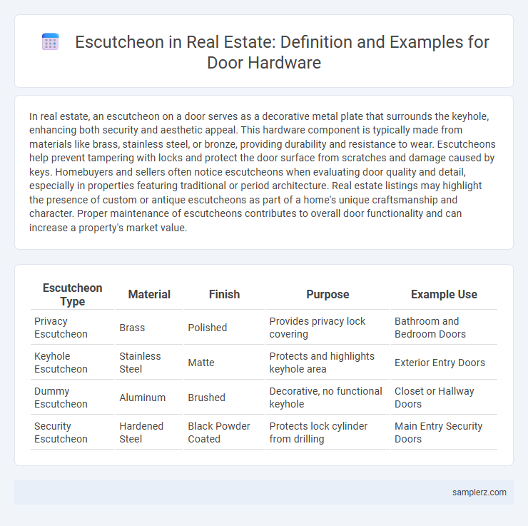 Escutcheon in Real Estate: Definition and Examples for Door Hardware