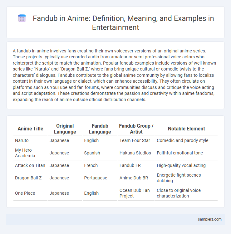 Fandub in Anime: Definition, Meaning, and Examples in Entertainment