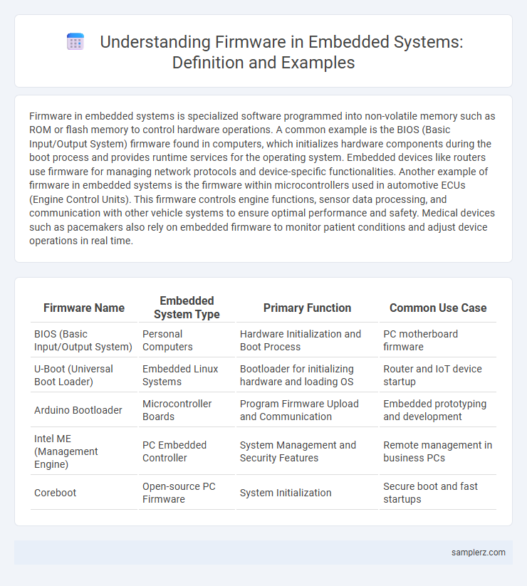 Understanding Firmware in Embedded Systems: Definition and Examples