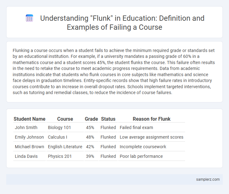 Understanding Flunk in Education: Definition and Examples of Failing a Course
