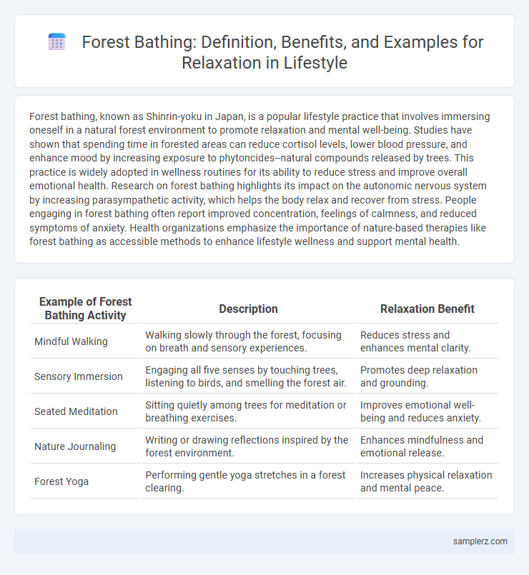 Forest Bathing: Definition, Benefits, and Examples for Relaxation in Lifestyle