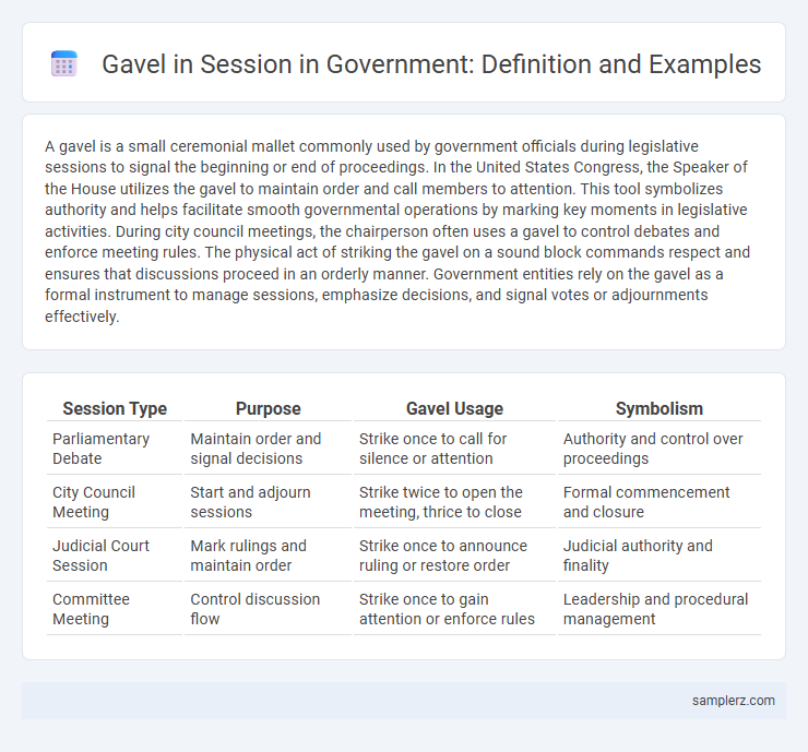 Gavel in Session in Government: Definition and Examples