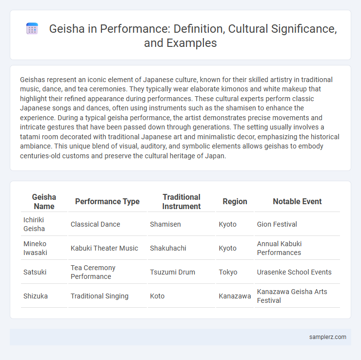 Geisha in Performance: Definition, Cultural Significance, and Examples
