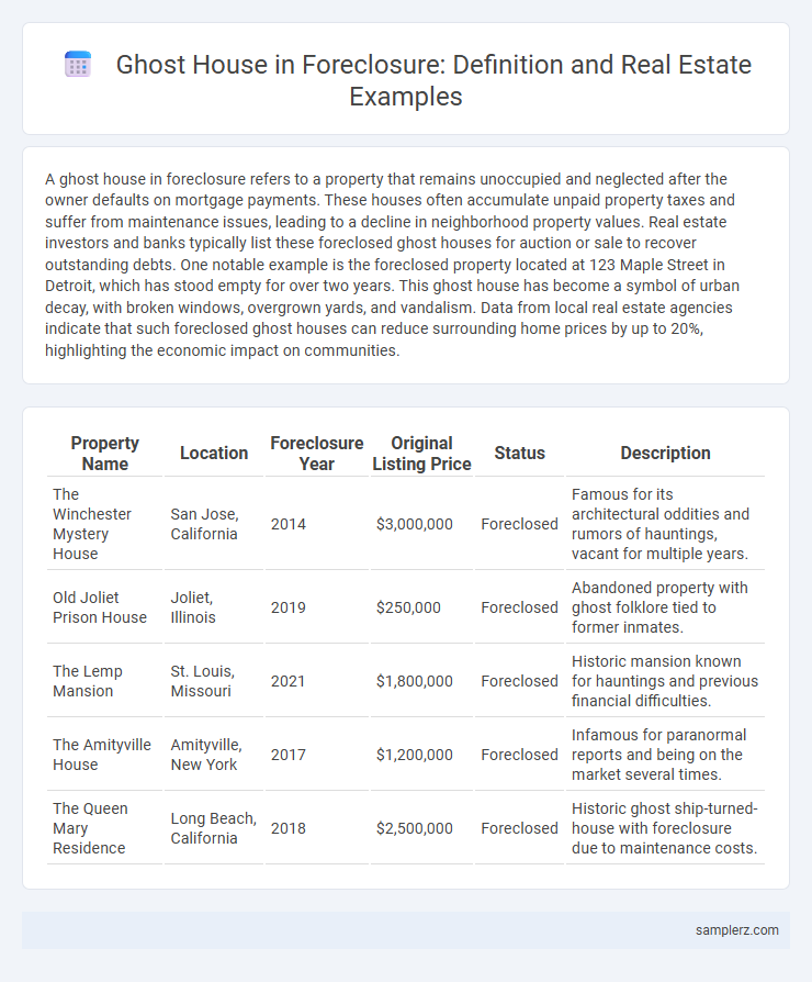 Ghost House in Foreclosure: Definition and Real Estate Examples